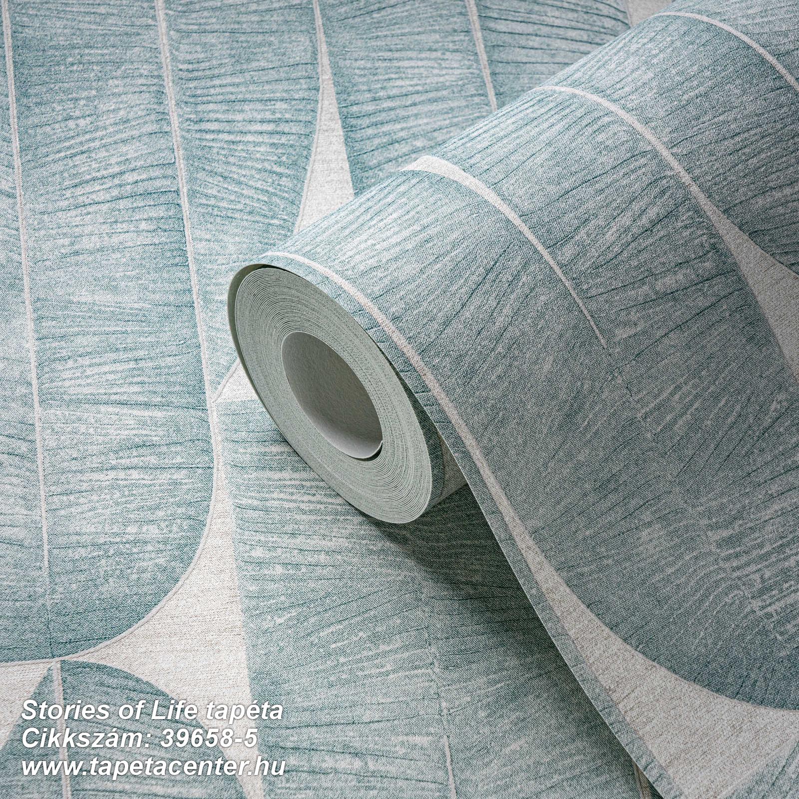 Geometriai mintás,természeti mintás,textil hatású,szürke,zöld,lemosható,vlies tapéta 